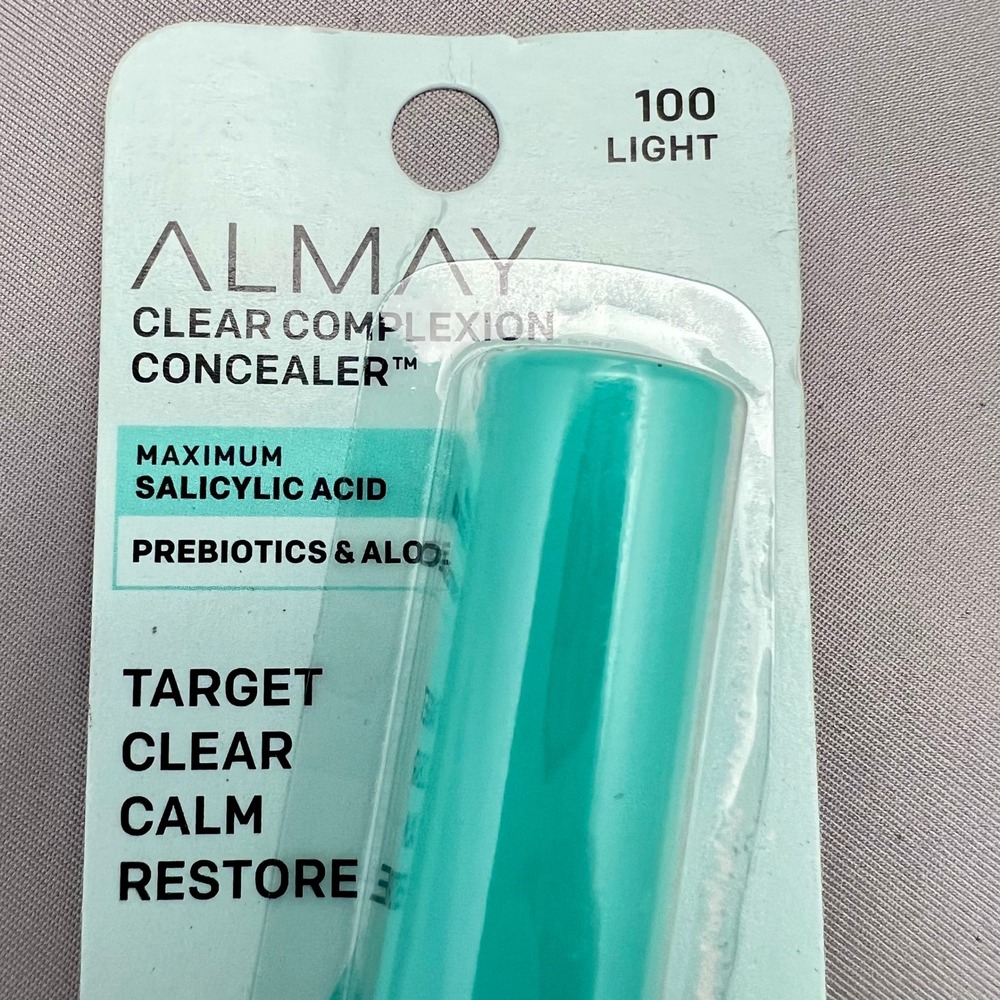 Almay Clear Complexion Concealer 100 Light NEW Salicylic Acid Acne Treatment - Picture 2 of 8